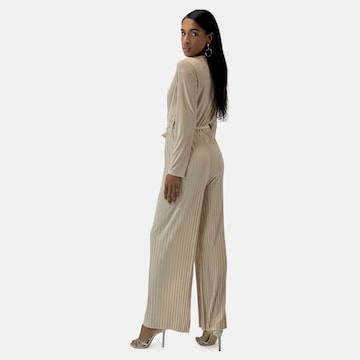 Elara Jumpsuit in Beige