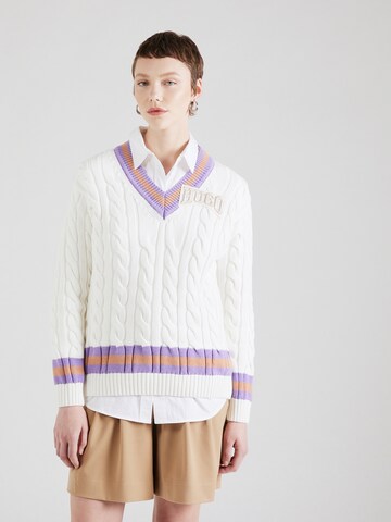 HUGO Sweater 'Sllarie' in White: front
