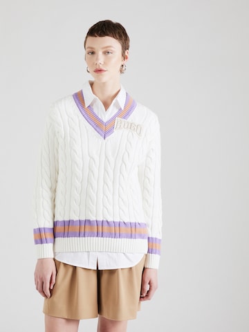 HUGO Sweater 'Sllarie' in White: front