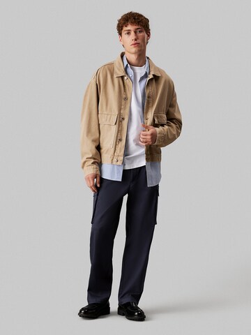 Calvin Klein Jeans Regular Cargo trousers in Blue