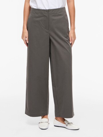 Wide leg Pantaloni 'VIElvira' di VILA in grigio: frontale