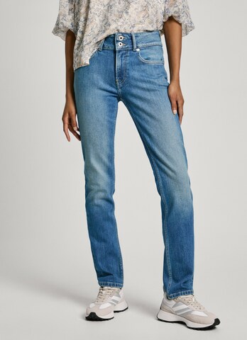 Pepe Jeans Slimfit Jeans in Blauw: voorkant