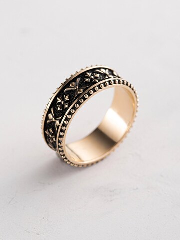 REYTEL Δαχτυλίδι 'CELTIC KNIGHT PATTERN' σε κίτρινο