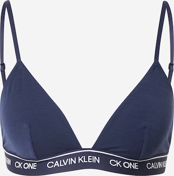 Calvin Klein Underwear Сутиен в синьо: отпред