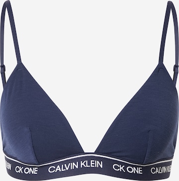 Calvin Klein Underwear Triangle Bra in Blue: front