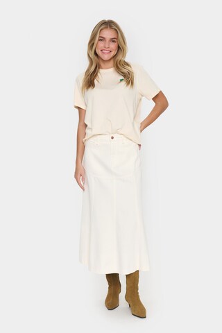 SAINT TROPEZ Skirt 'Joann' in Beige