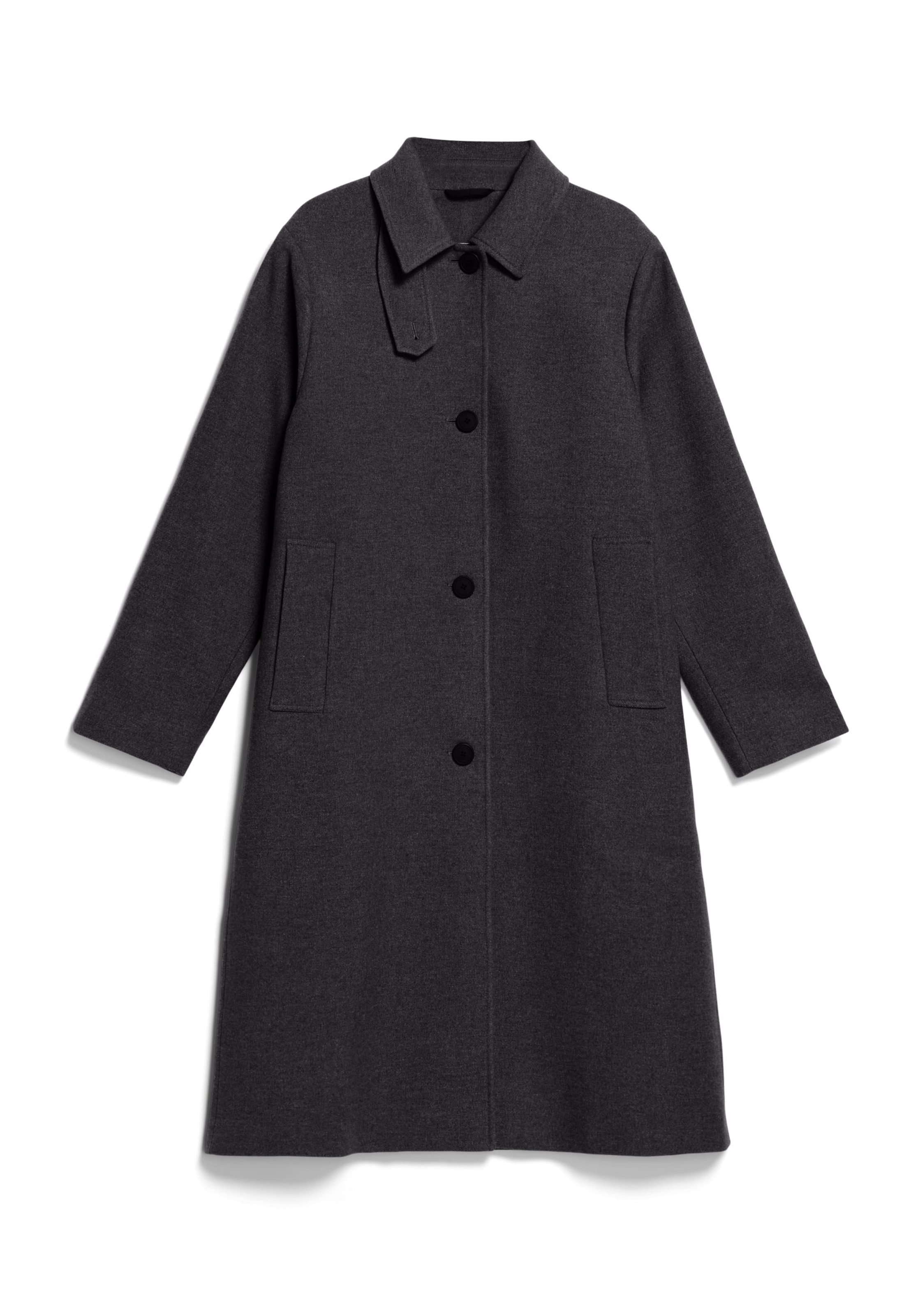 ARMEDANGELS Between-seasons coat in Grey: front