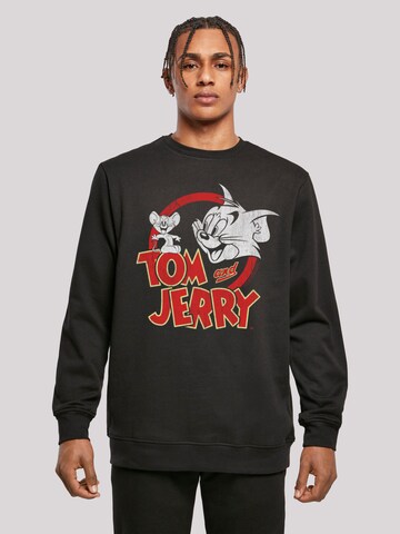 F4NT4STIC Sweatshirt 'Tom und Jerry' in Zwart: voorkant