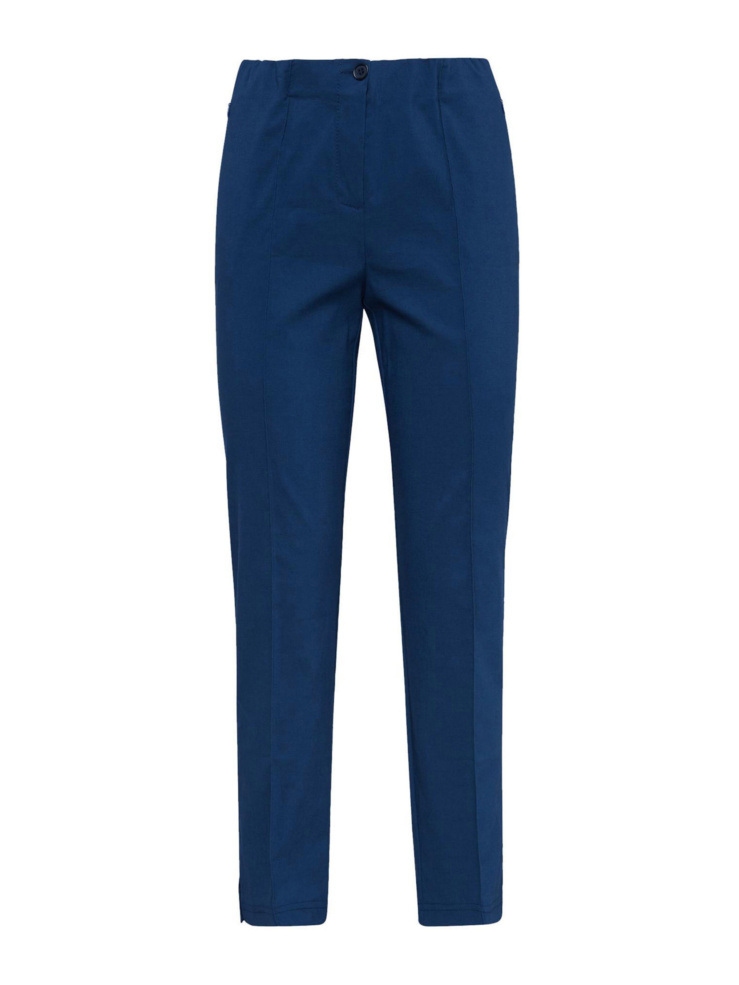Goldner Slimfit Broek in Blauw: voorkant