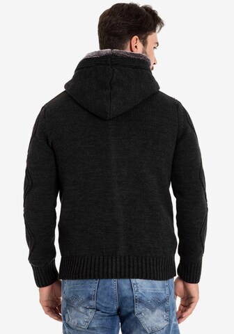 CIPO & BAXX Knit Cardigan in Black