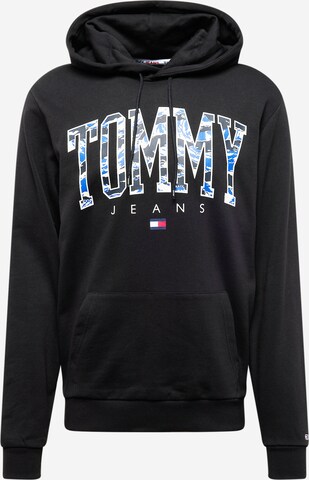 Tommy Jeans Sweatshirt in Black: front