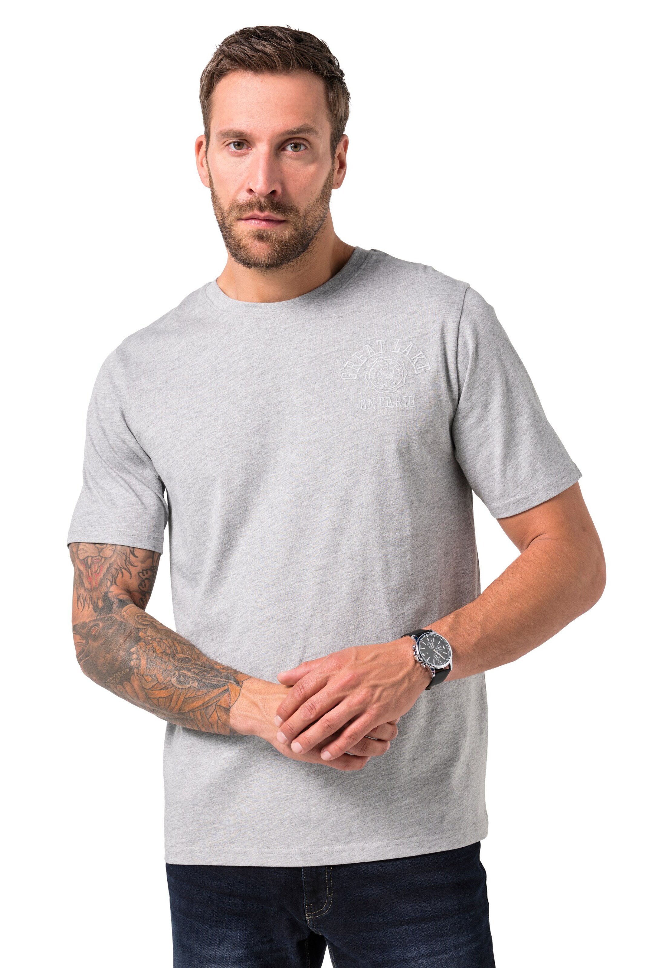 JP1880 Shirt in Grey: front