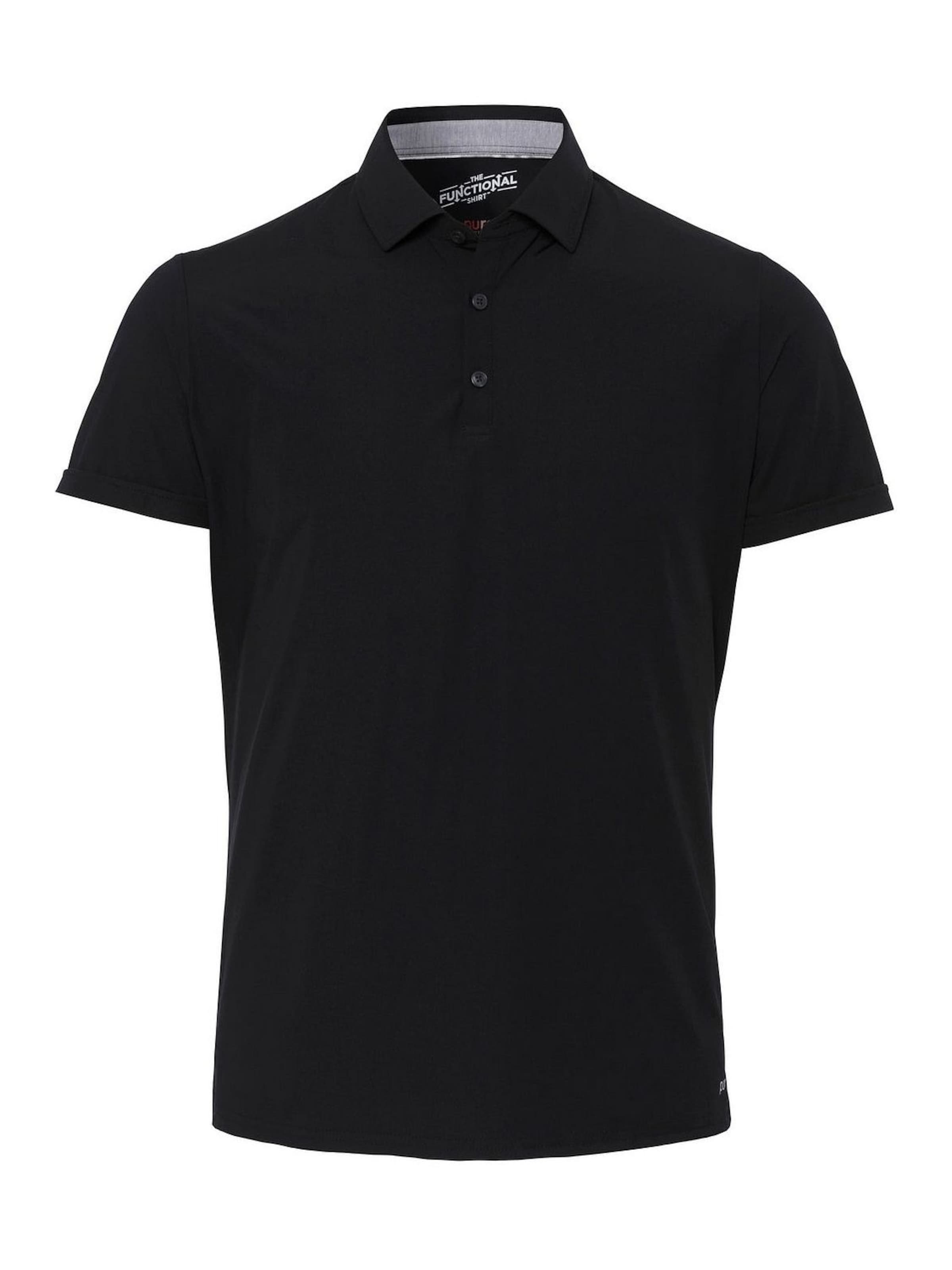 PURE Shirt in Zwart: voorkant