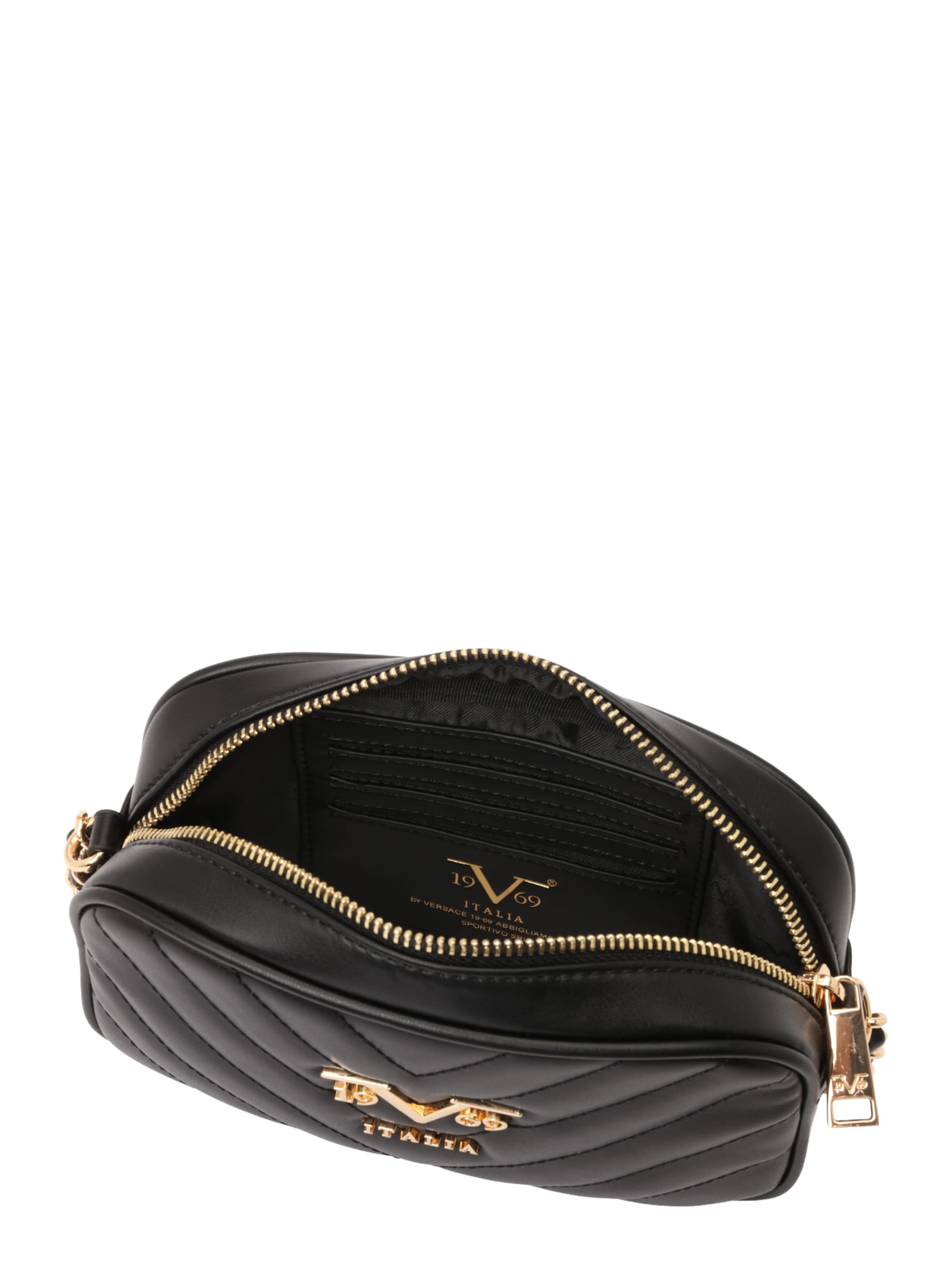 19V69 ITALIA - Bolso de hombro 'Vivi Gold 2' en negro: arriba