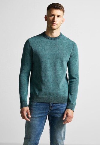 Street One MEN Sweater in Green: front