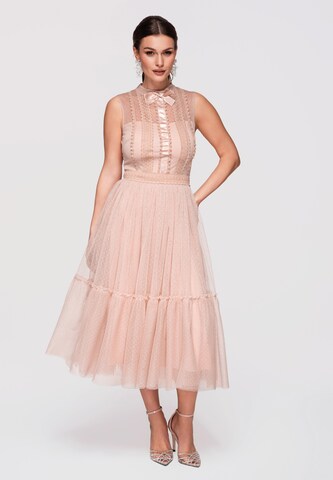 Ombre Abendkleid in Beige