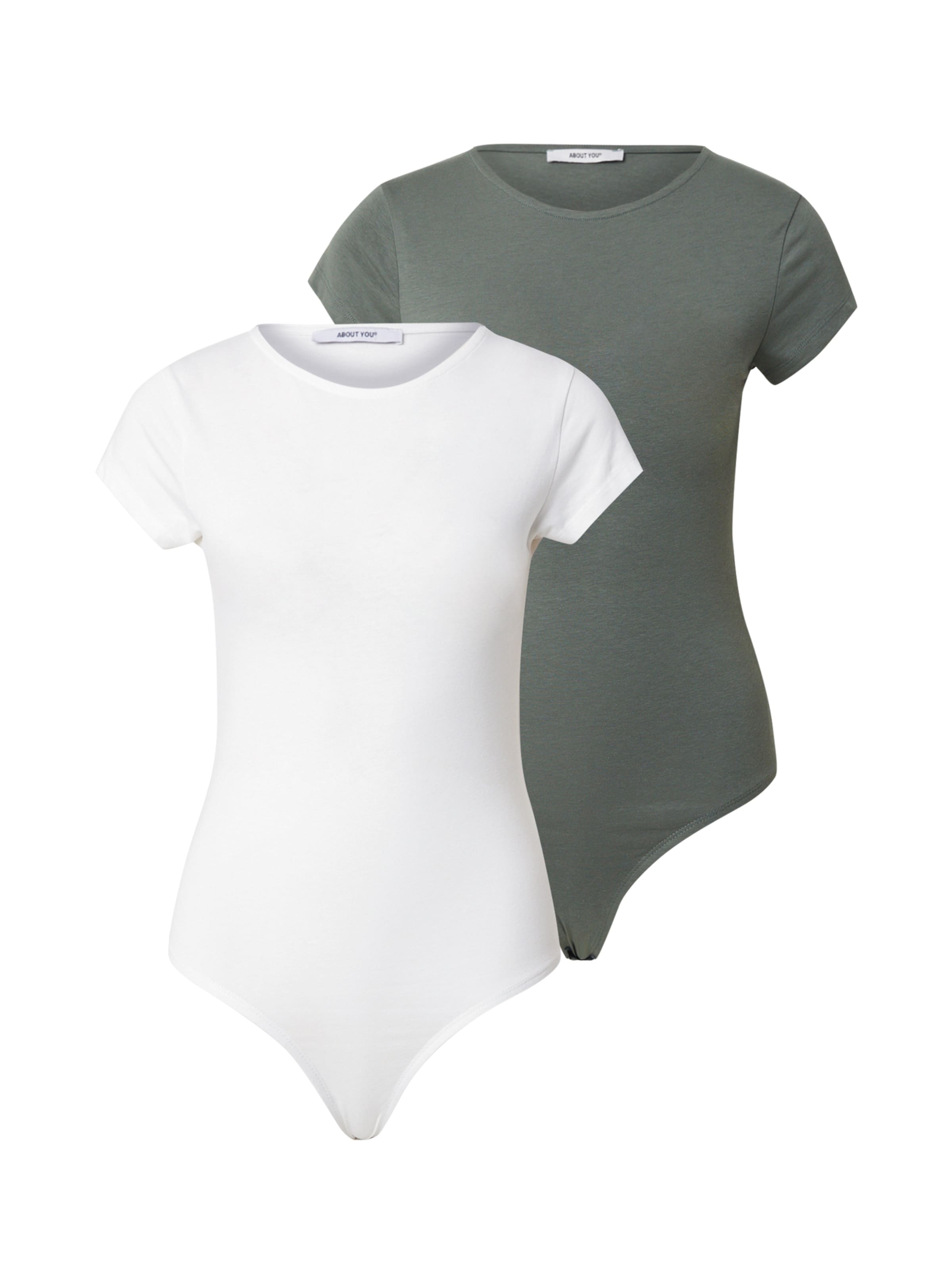 ABOUT YOU Боди-футболка 'Ellinor' в Зеленый: спереди