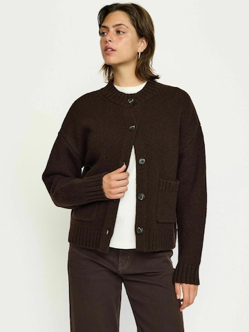 Pull-over Soft Rebels en marron : devant