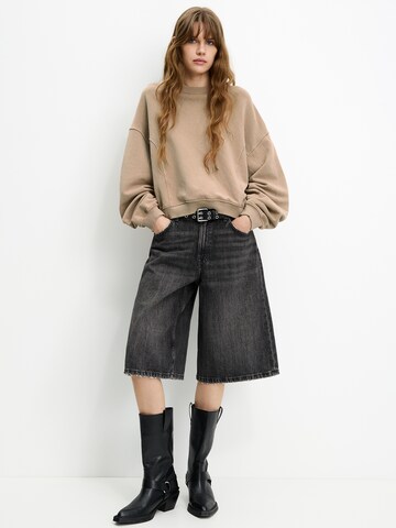 Bluză de molton de la Pull&Bear pe roz
