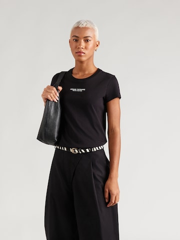 ARMANI EXCHANGE Μπλουζάκι σε μαύρο: μπροστά