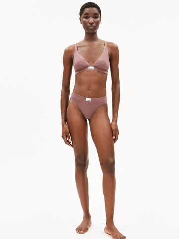 ARMEDANGELS Bustier BH 'OSILAARI RIB' in Lila