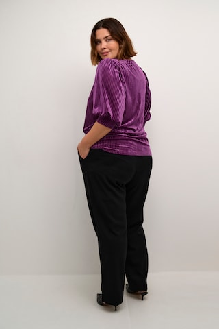 KAFFE CURVE Shirts 'Cacanna' i lilla