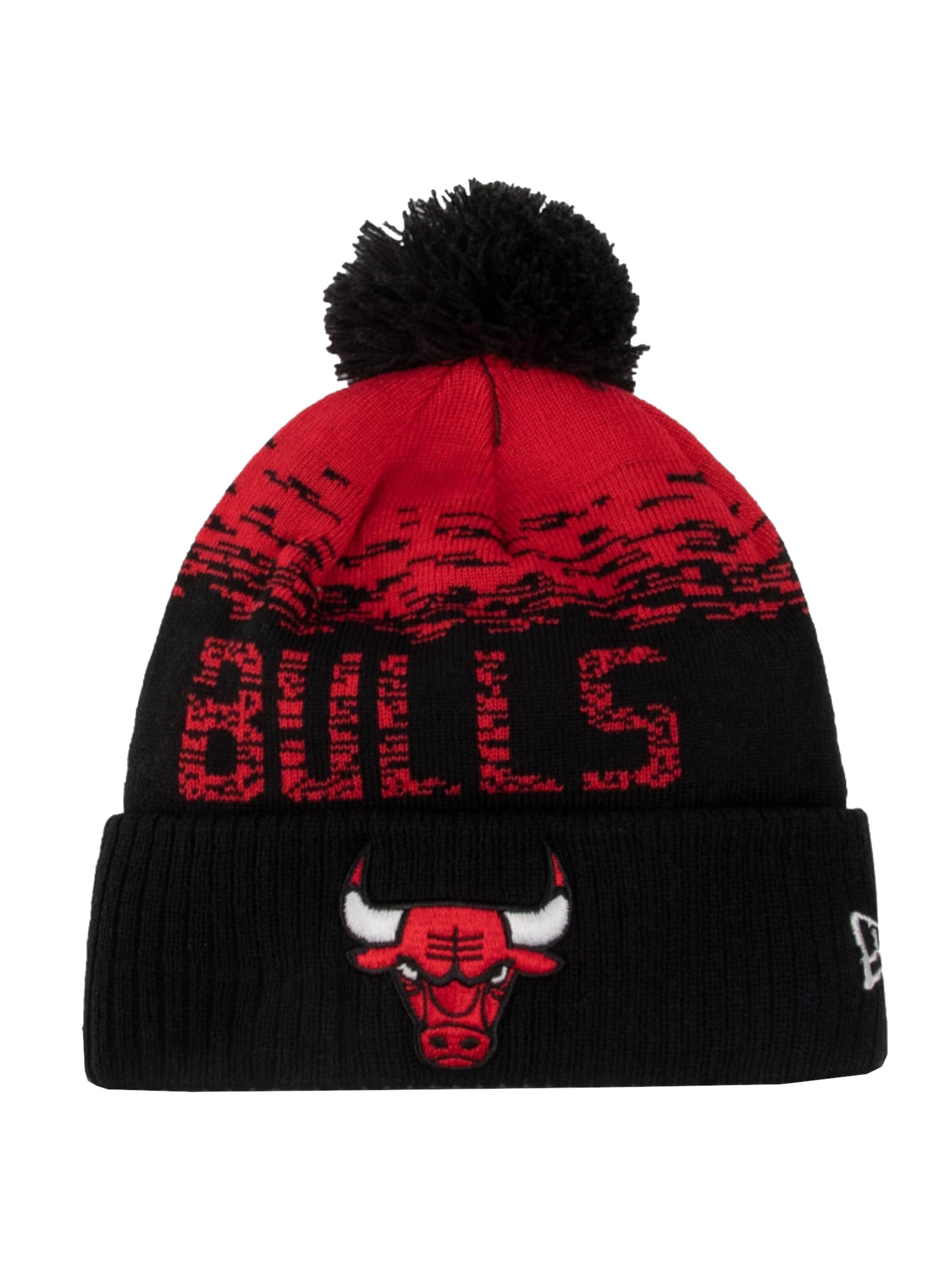 NEW ERA Muts 'Chicago Bulls NBA' in Zwart: voorkant