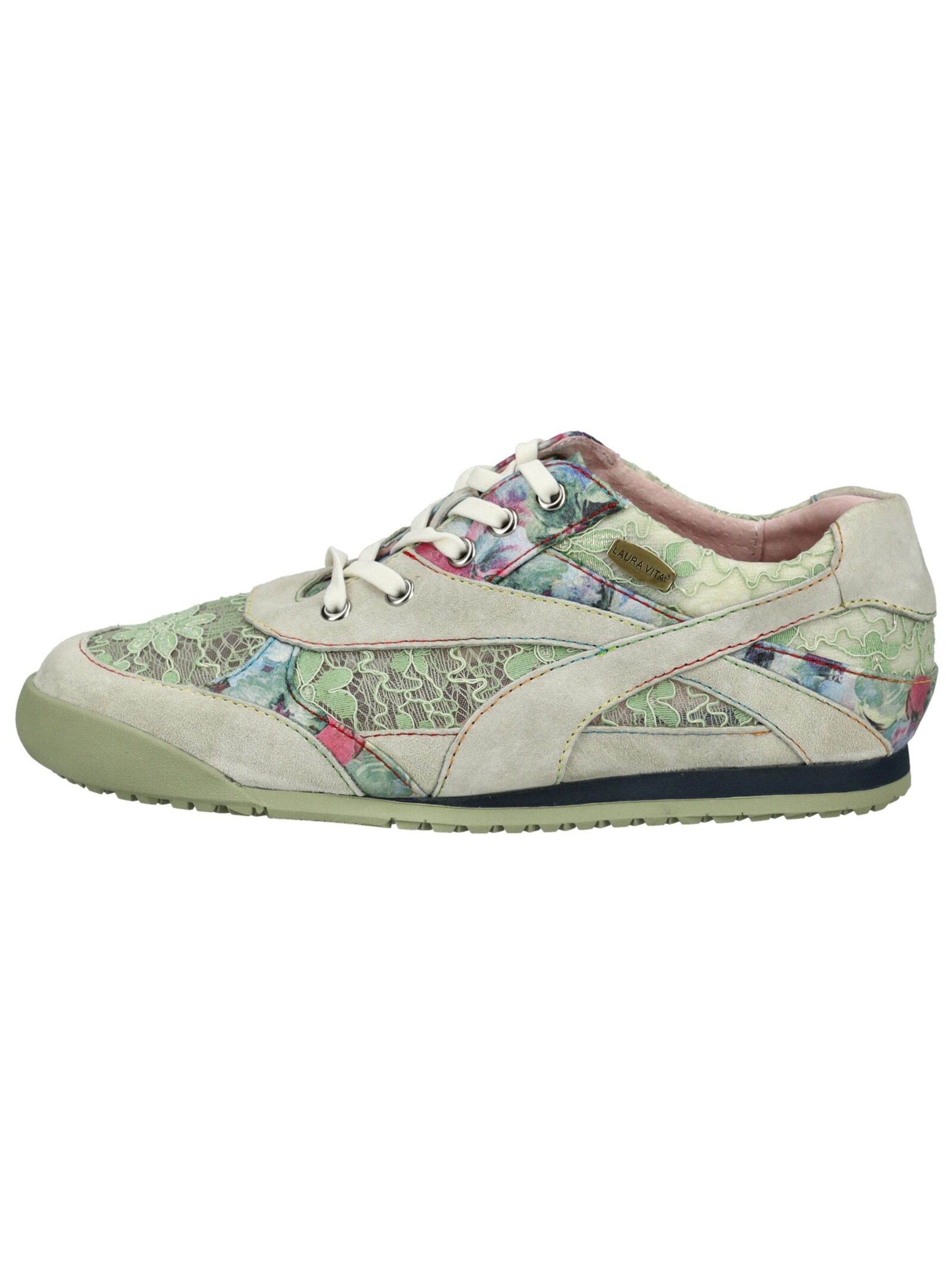 Laura Vita Platform trainers in Green