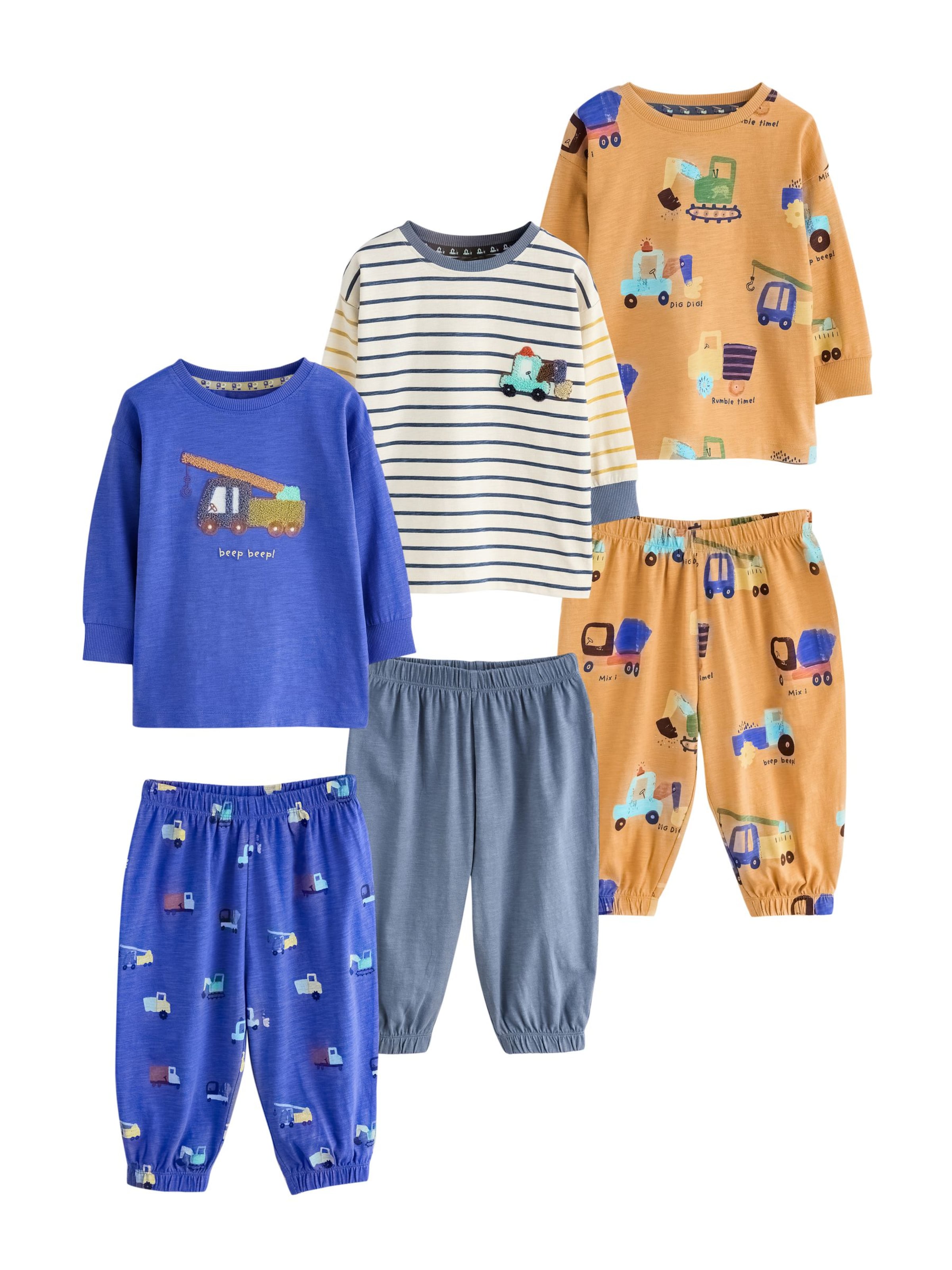 Next - Pijama en azul: frente