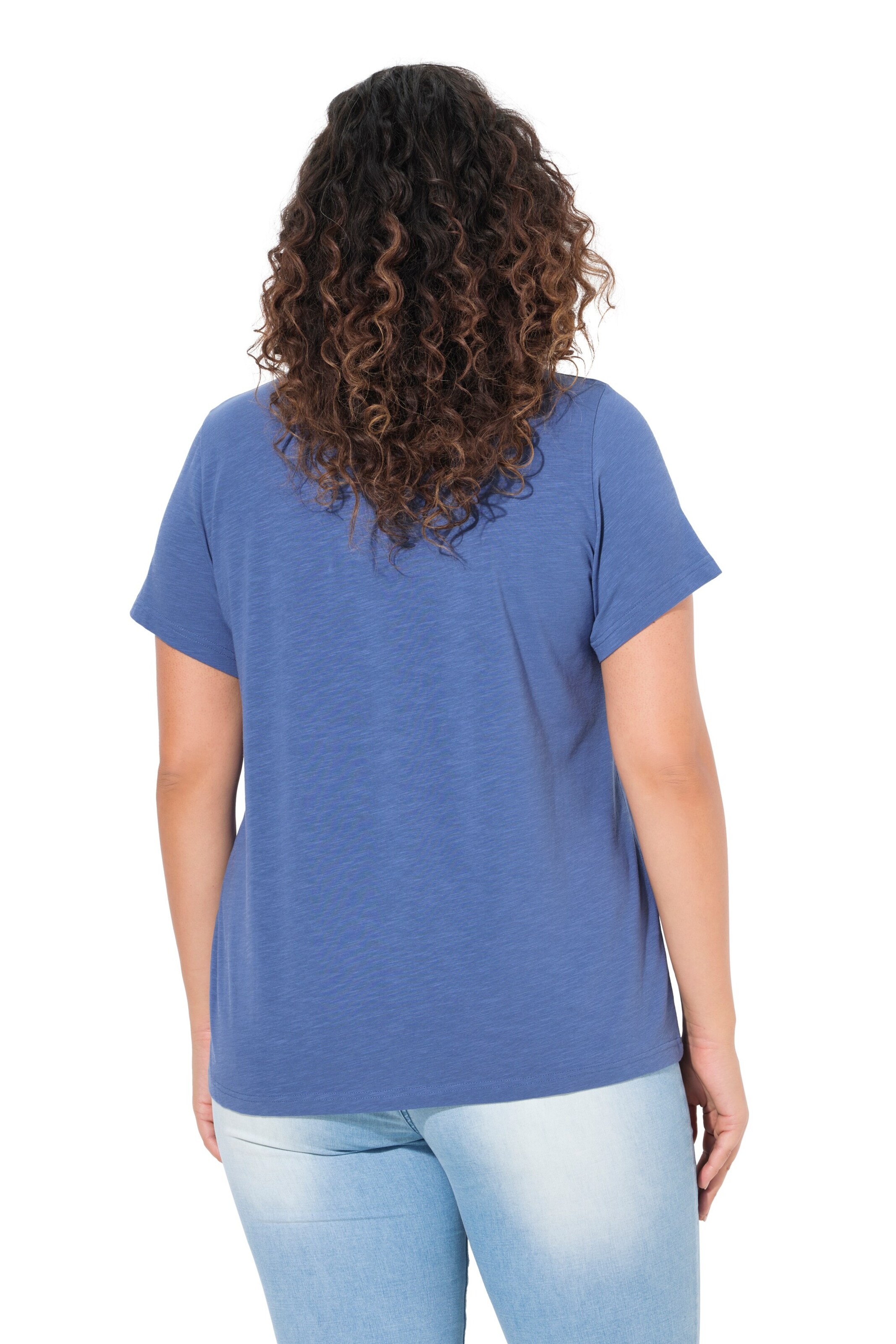 T-shirt Ulla Popken en bleu