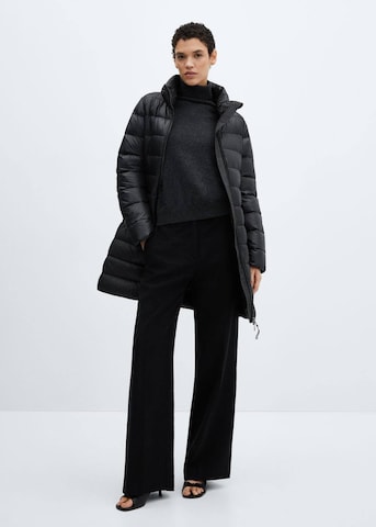 MANGO Winter Jacket in Black