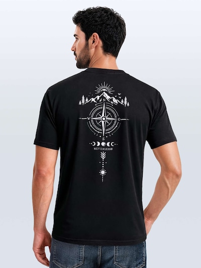 Neverless Shirt 'Berg Kompass' in XS in Black, Item view