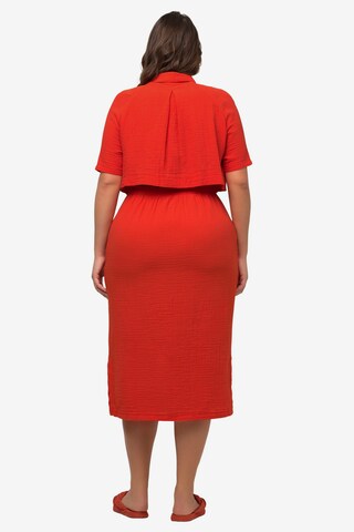 Ulla Popken Shirt Dress in Red