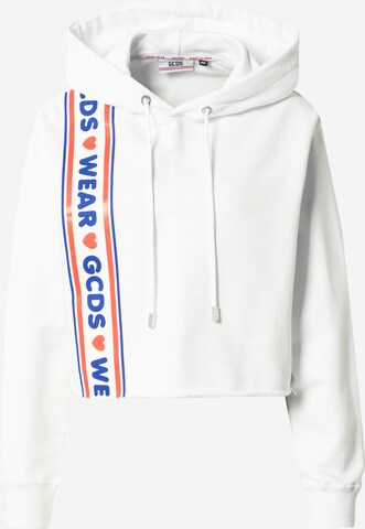 GCDS Sweatshirt in Wit: voorkant