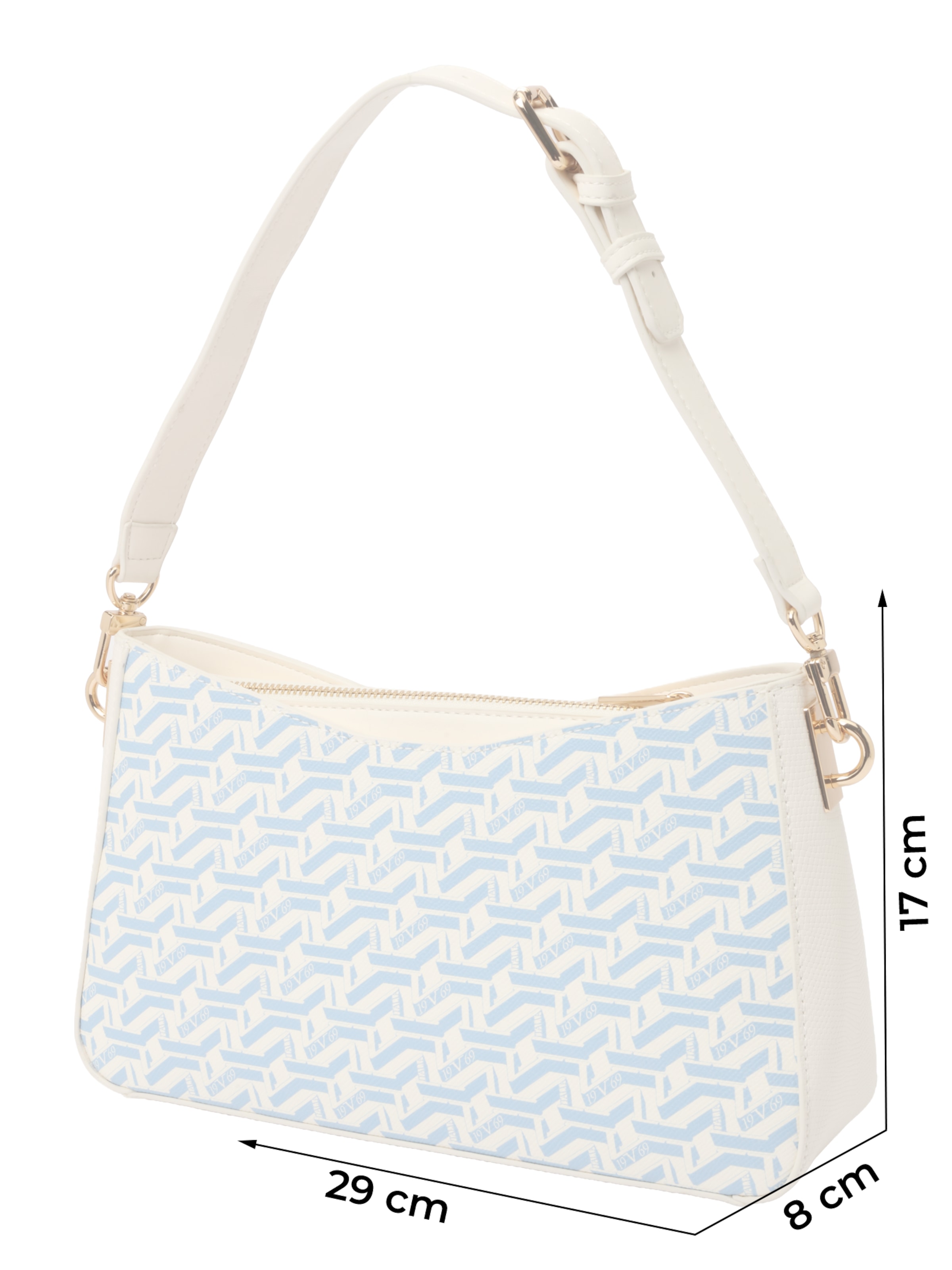 Sac bandoulière 'Ariana' 19V69 ITALIA en beige : devant