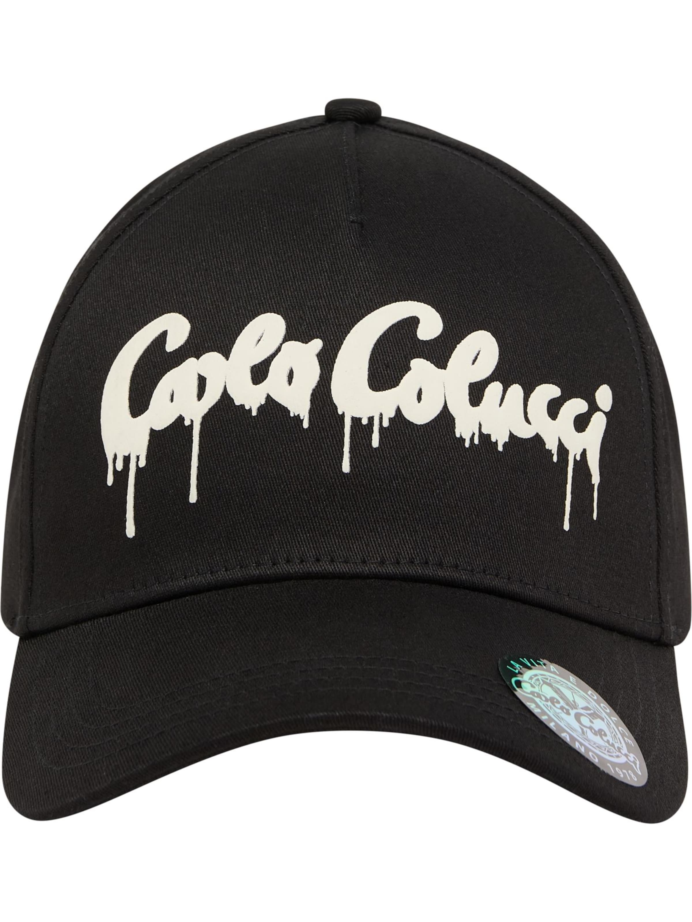 Casquette ' Depaoli ' Carlo Colucci en noir : devant