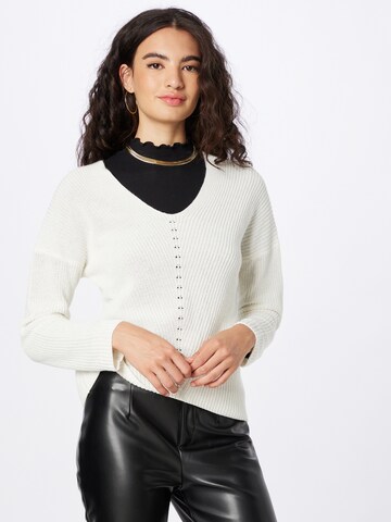 Rich & Royal Sweater in White: front