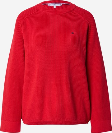 Pull-over TOMMY HILFIGER en rouge : devant