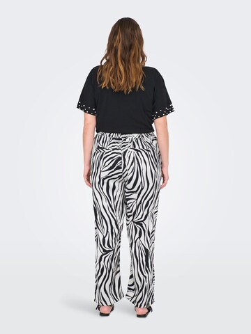 ONLY Carmakoma Loosefit Broek 'CARYAVA' in Wit