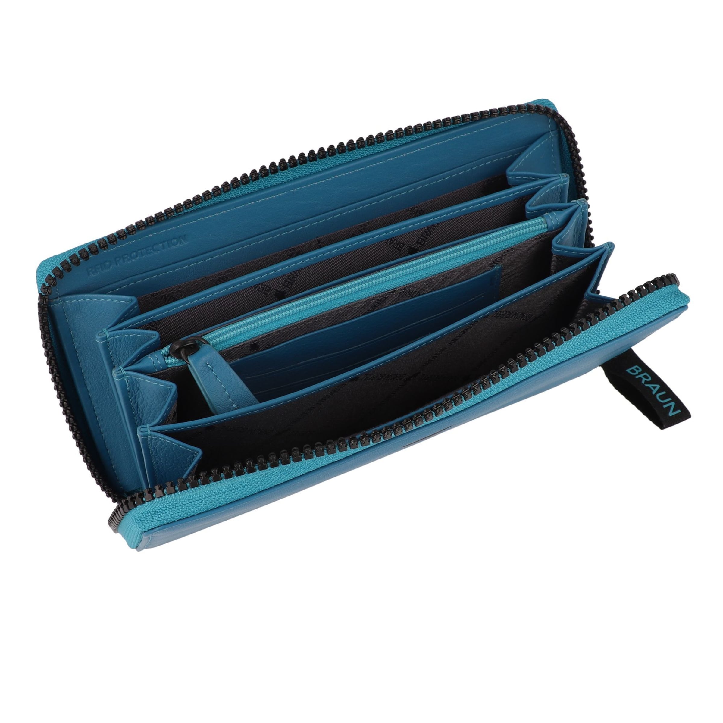 Braun Büffel Portemonnee 'Capri' in Blauw