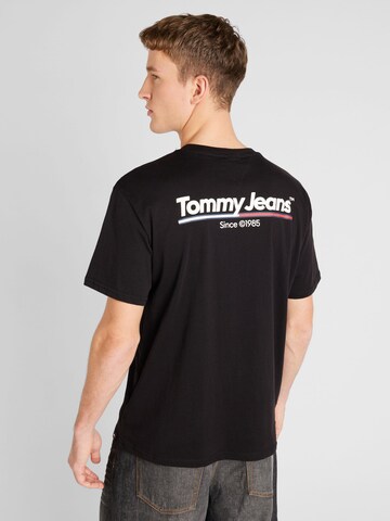 juoda Tommy Jeans Marškinėliai: priekis