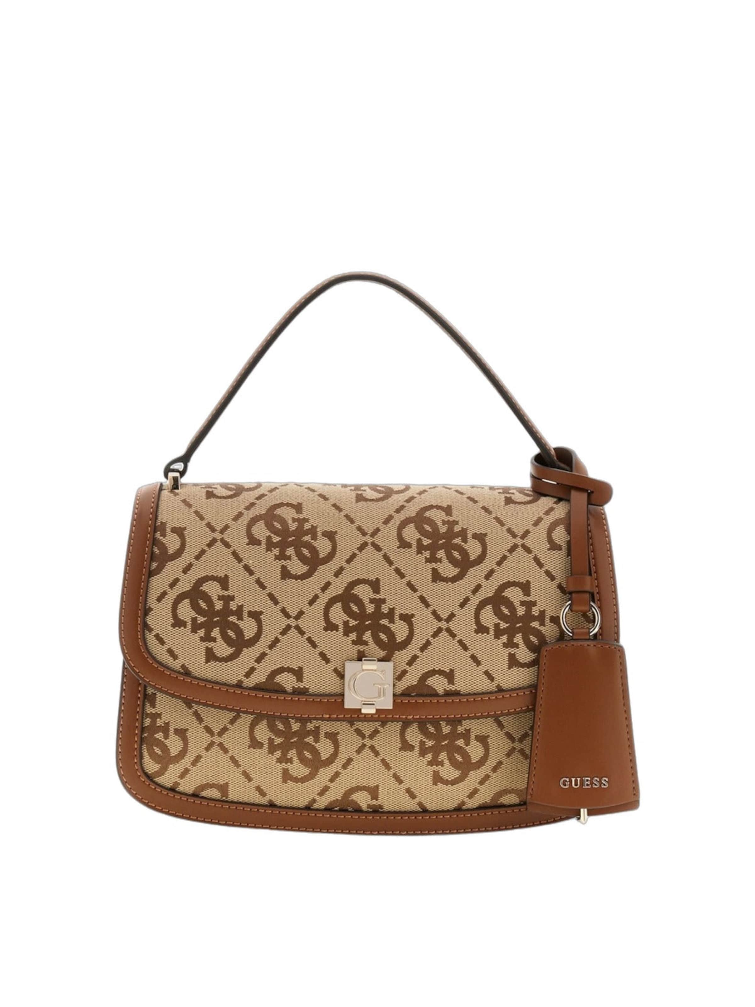 Borsa a mano 'Audrey' di GUESS in beige: frontale