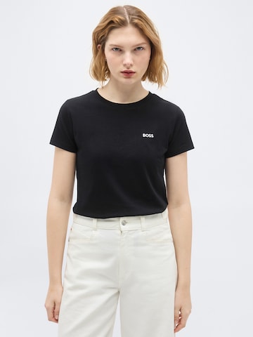 BOSS Póló 'C_Esogo_1' - fekete: elől