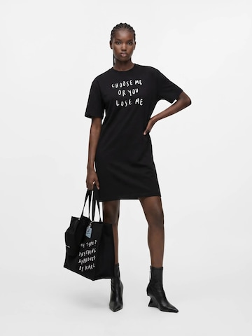 KARL LAGERFELD JEANS Рокля 'KLJ x Pietro Terzini' в черно: отпред