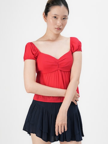 HOLLISTER Bluza | rdeča barva