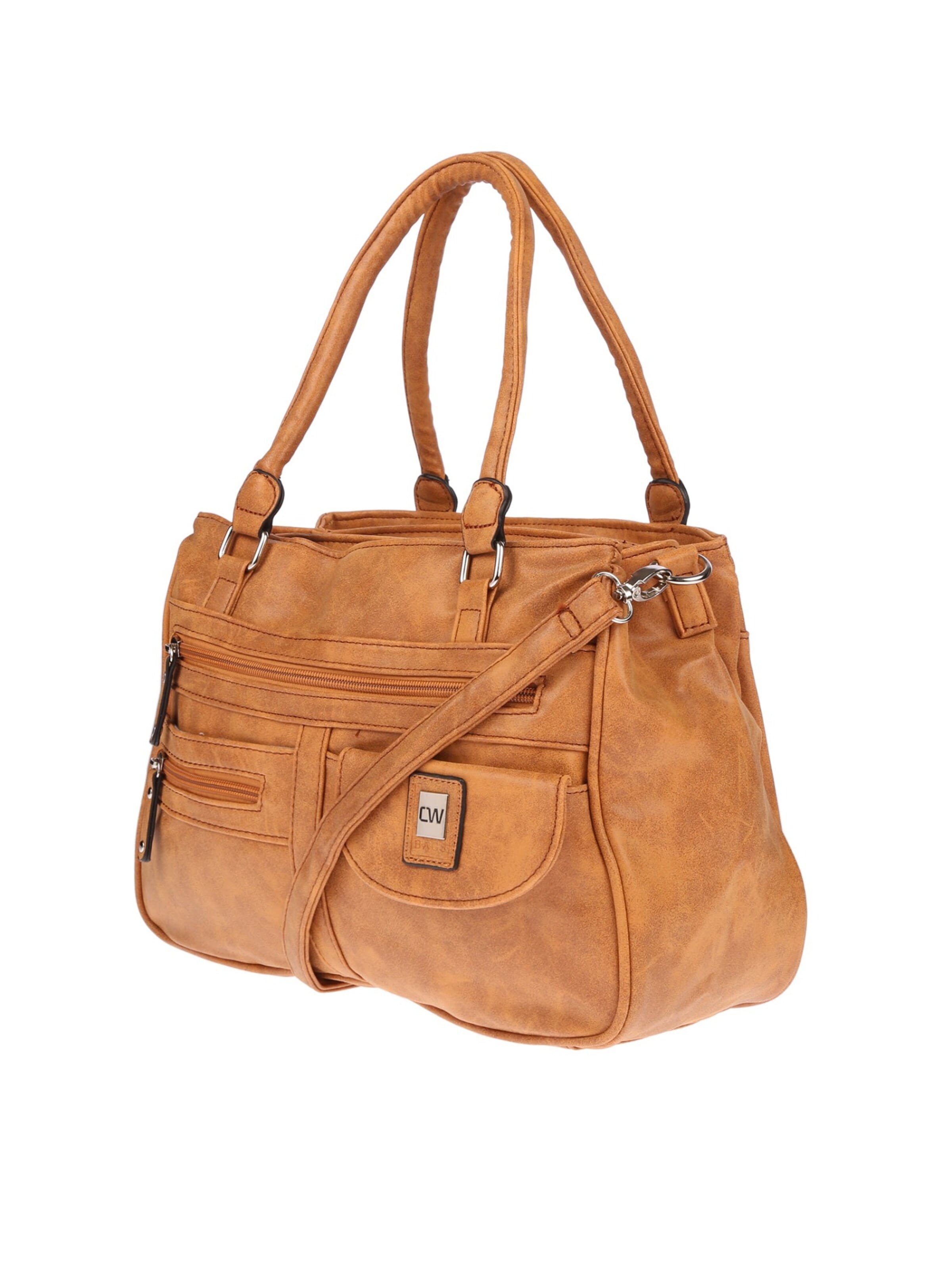Christian Wippermann Handbag 'Große Damen Tasche Umhängetasche Schultertasche' in Brown