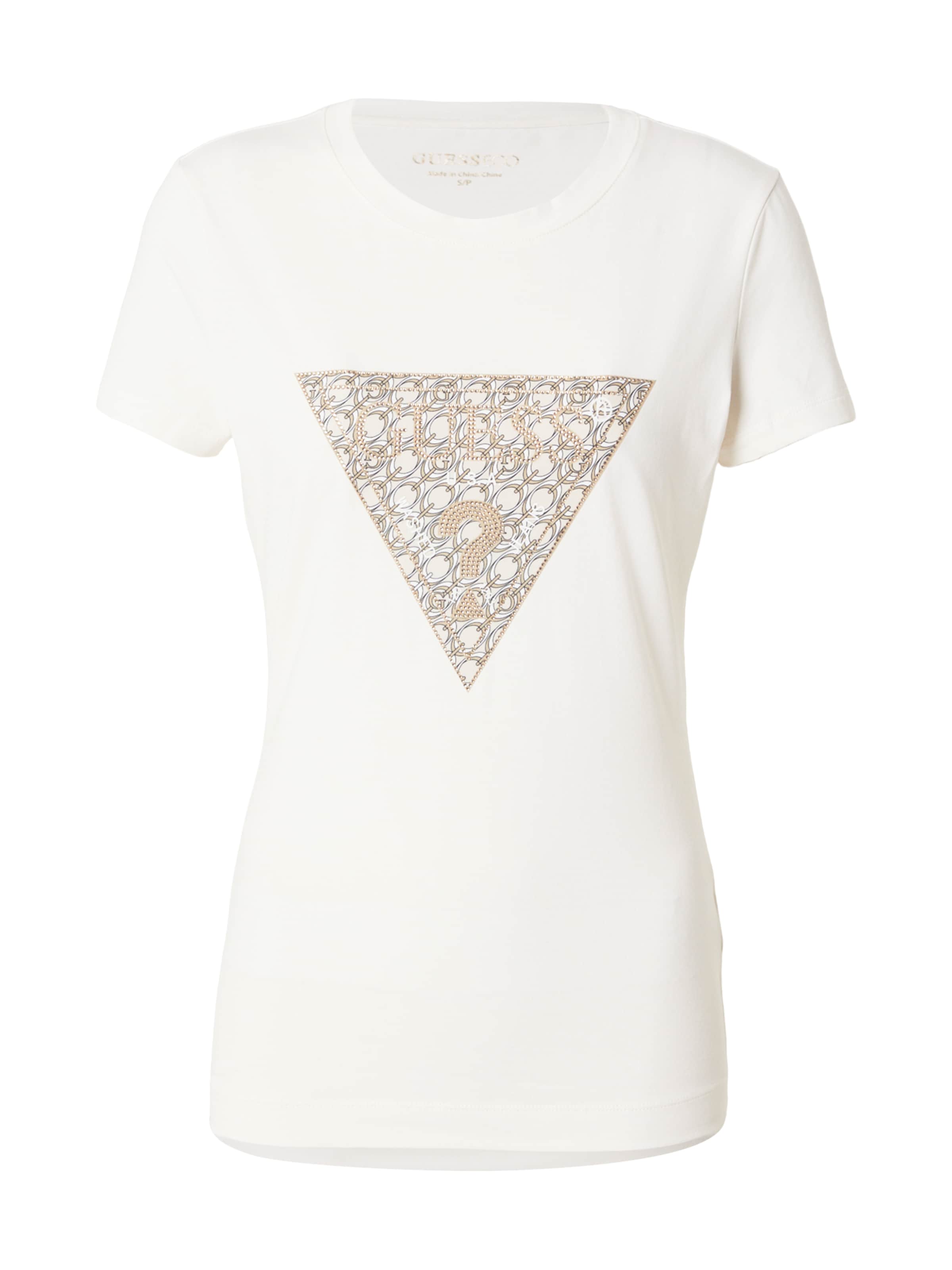 GUESS - Camisa em bege: frente