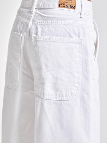 IT'S BASIC Loose fit Jeans 'NORA Skater Mid Rise Jeans' in White