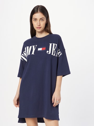 Tommy Jeans Oversized dress in Blue: front