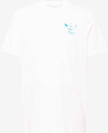 ADIDAS ORIGINALS T-Shirt 'Graphics Cloudy Trefoil' in Weiß: predná strana